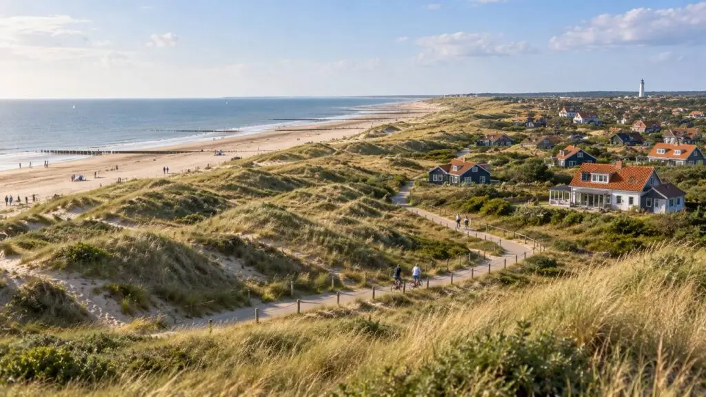 Vakantiewoningen in Zeeland achter de duinen aan de Nederlandse kust