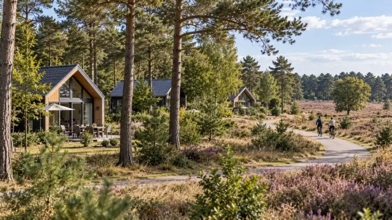 Vakantiewoningen op de Veluwe in een natuurlijke omgeving met bos, heide en fietsroutes